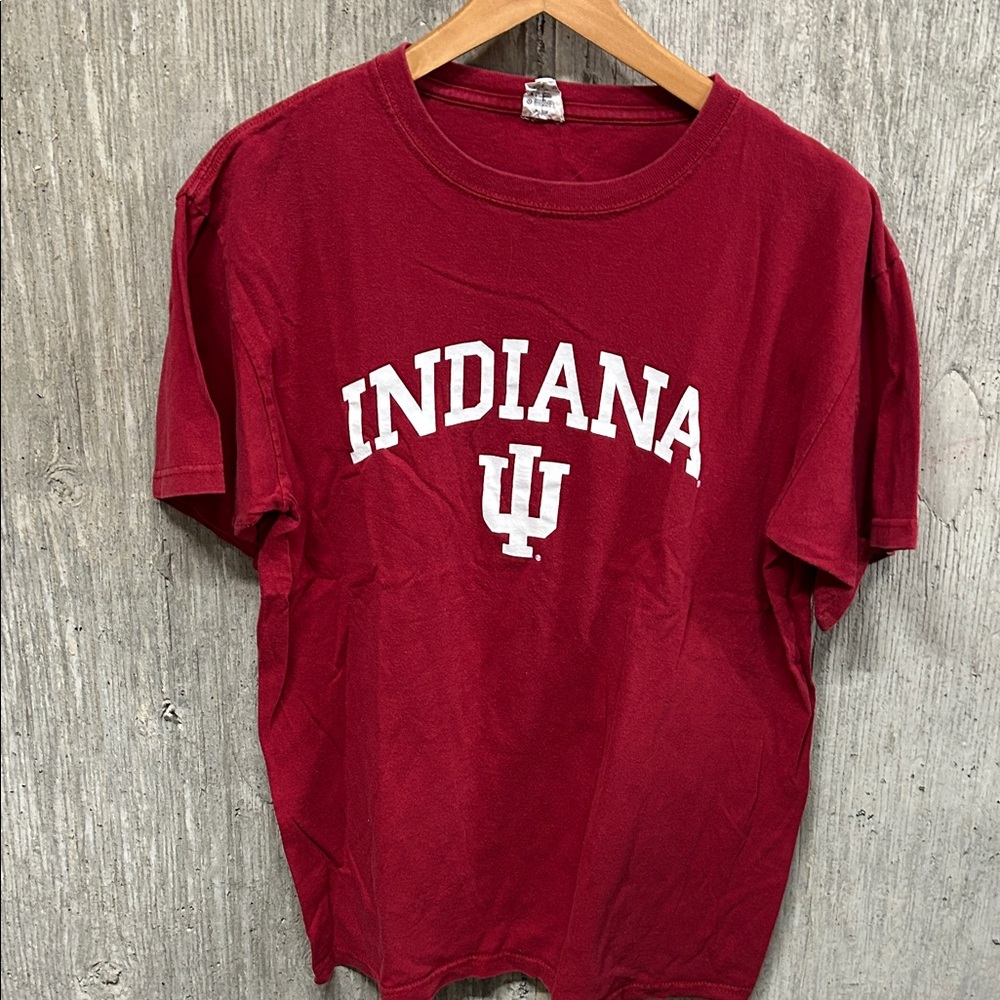 Anvil Indiana University Deep Red T-Shirt Medium - Picture 1 of 4